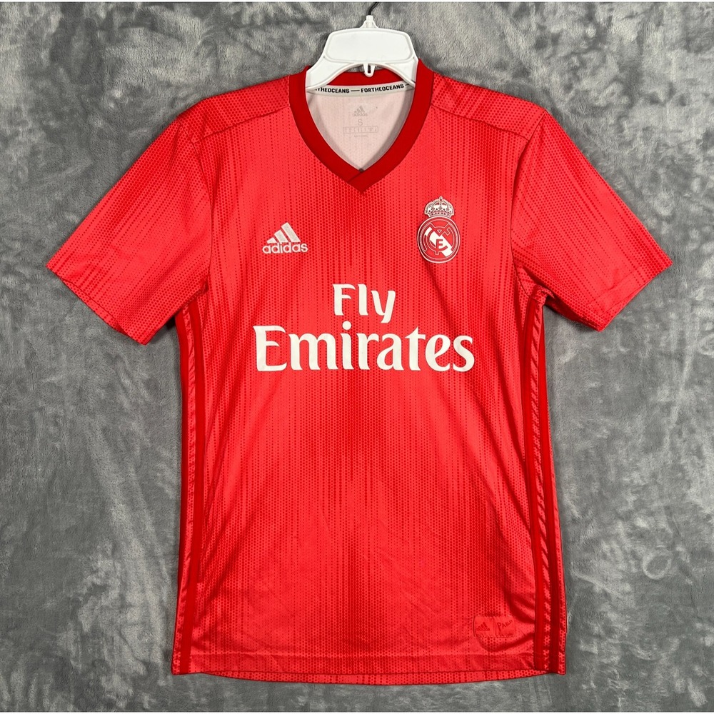 Adidas Real Madrid Jersey 2018-2019 Mens Small Red Parley Soccer Football Shirt